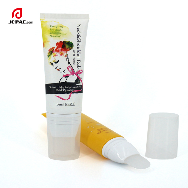 Custom 100ml 100g Facial Mask Tube With Facial Mask Spoon Skin Care Facial Care Tube With Silicone Brush Applicator
