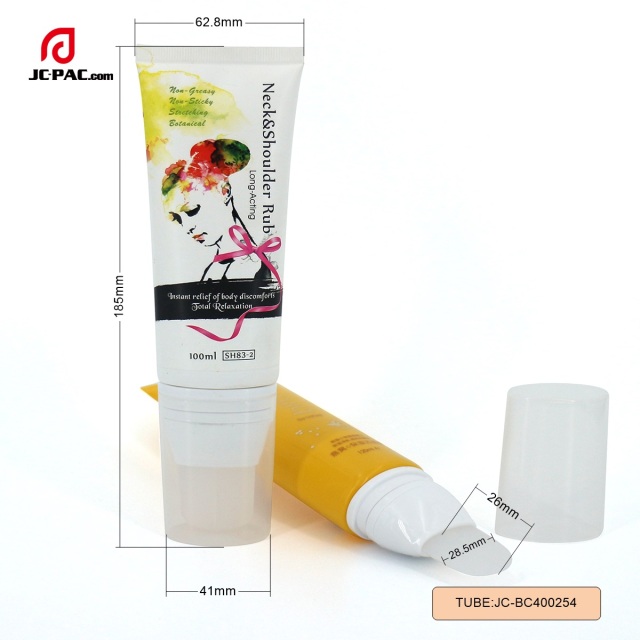 Custom 100ml 100g Facial Mask Tube With Facial Mask Spoon Skin Care Facial Care Tube With Silicone Brush Applicator