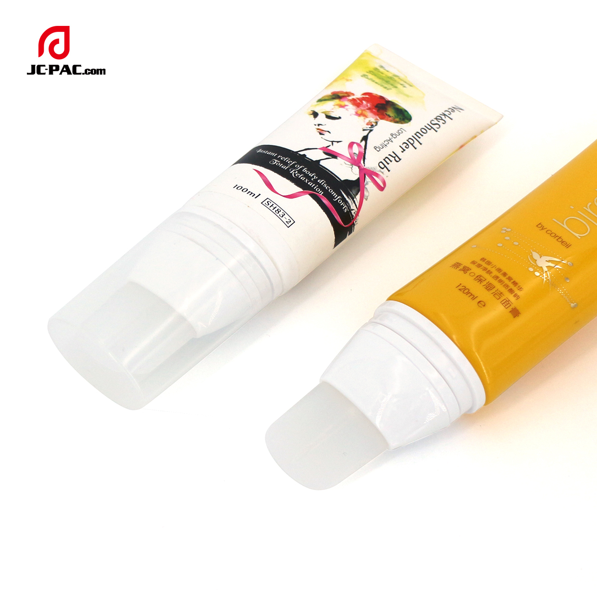 Custom 100ml 100g Facial Mask Tube With Facial Mask Spoon Skin Care Facial Care Tube With Silicone Brush Applicator
