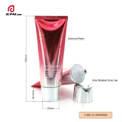 Factory Luxury Cosmetic Laminated Tube Facial Cleanser Tube Body Lotion Shampoo High Glossy Gradient Color ABL Tube with Square Cap Skin Care