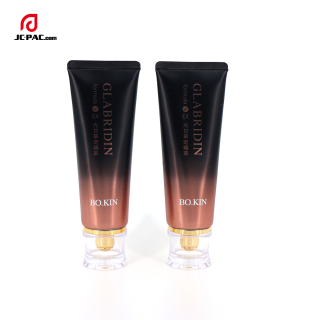 Laminated Cosmetic Tube Eco-Friendly Massage Empty Lotion Airless Tube Packaging Aluminum Plastic Tube with Acrylic Cap
