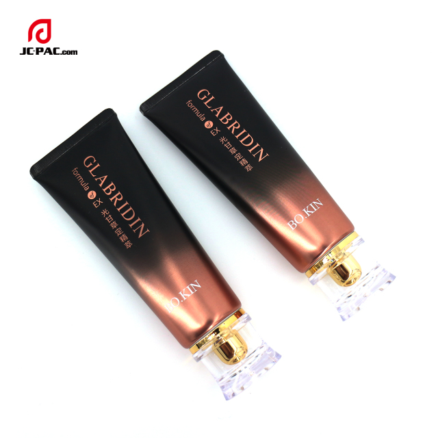 Laminated Cosmetic Tube Eco-Friendly Massage Empty Lotion Airless Tube Packaging Aluminum Plastic Tube with Acrylic Cap