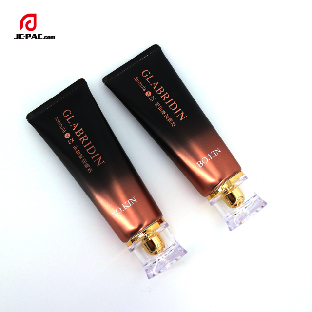 Laminated Cosmetic Tube Eco-Friendly Massage Empty Lotion Airless Tube Packaging Aluminum Plastic Tube with Acrylic Cap