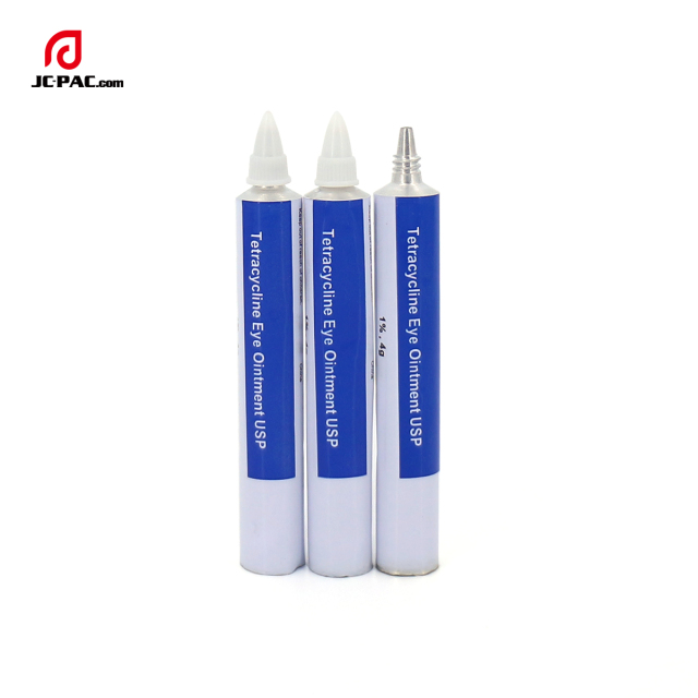 3ml 4ml 5ml Eye Ointment Packaging Tube With Needle Nozzle Aluminium Collapsible Ointment Tube