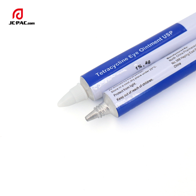3ml 4ml 5ml Eye Ointment Packaging Tube With Needle Nozzle Aluminium Collapsible Ointment Tube