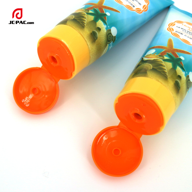 40mm Diameter 60g 80g 100g Aluminum Plastic Tube for Hair Removal Package Tube Cute Hand Cream Laminated Tube Sunscreen Packaging Flip Cap