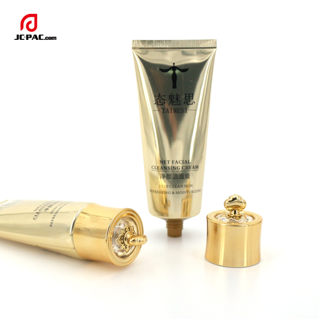 80g 100g 120g Aluminum-plastic Laminated Tube for Sun Block Cream Squeezed Tube Hand Cream Packaging Container with Special Cap