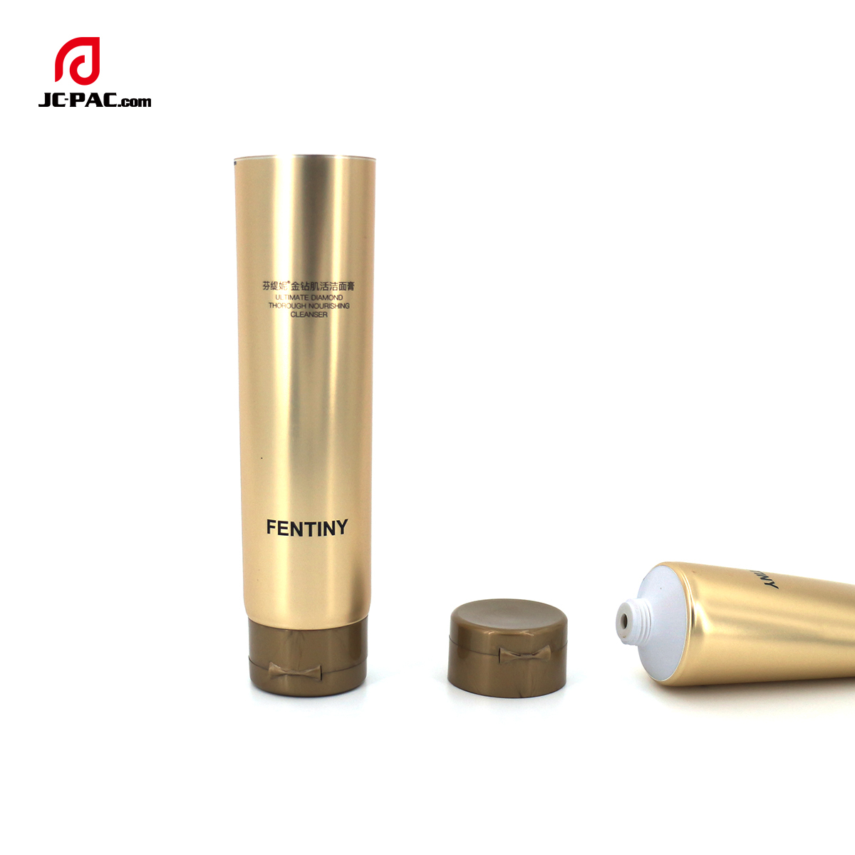 Squeeze Tubes Manufacturer Skincare Facial Cleanser Wire Drawing ABL Tube with Metal Lining Flip Top Lid Aluminum-Plastic Tube