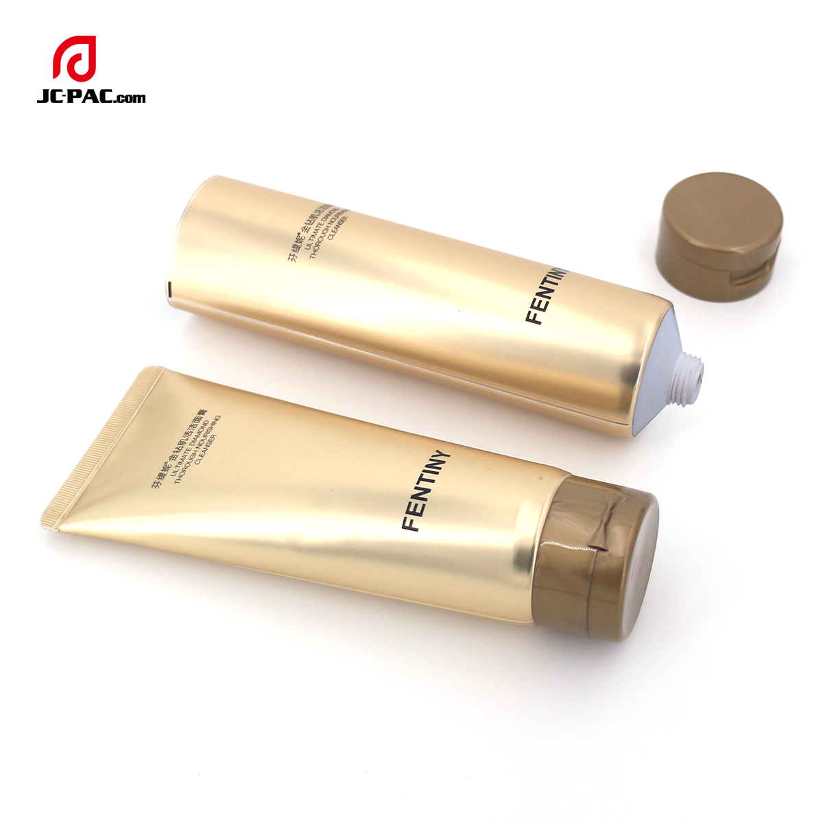 Squeeze Tubes Manufacturer Skincare Facial Cleanser Wire Drawing ABL Tube with Metal Lining Flip Top Lid Aluminum-Plastic Tube