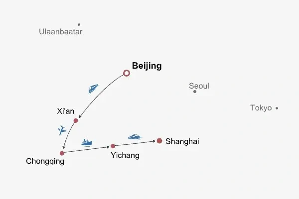12 Days Private Tour of Beijing - Xi'an - Chongqing - Yangtze River Cruise - Yichang - Shanghai