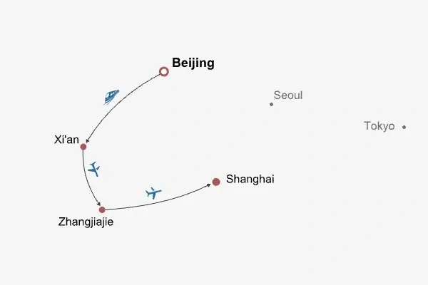 11 Days Private Tour of Beijing - Xi'an - Zhangjiajie - Shanghai