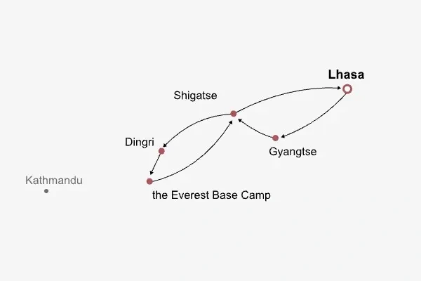 8 Days Private Tour of Lhasa - Gyangtse - Shigatse - Dingri - Everest Base Camp - Shigatse - Lhasa