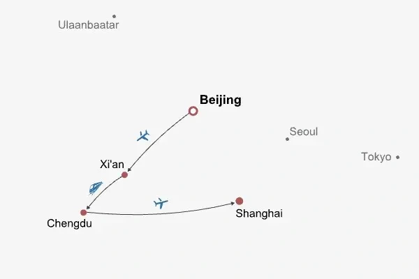 11 Days Small Group Tour of Beijing - Xi'an - Chengdu - Shanghai