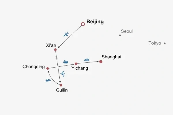 14 Days Small Group Tour of Beijing - Xi'an - Guilin - Chongqing - Yangtze River Cruise - Yichang - Shanghai