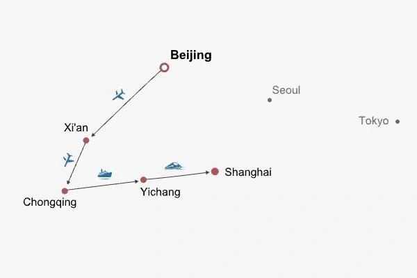 13 Days Private Tour of Beijing - Xi'an - Chongqing - Yangtze River Cruise - Yichang - Shanghai