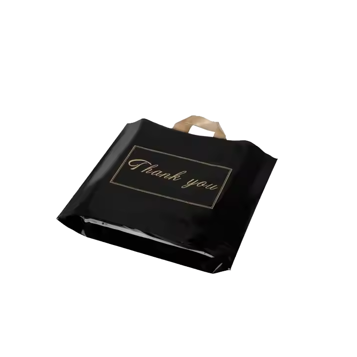 Thank You Bags Plastic Boutique Shopping Bags For Small Businesses Large Thick Bulk Merchandise Gift Bags With Soft Loop H