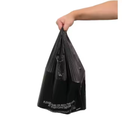 Custom Logo Disposable Shoes Clothing Plastic Shopping T-shirt Bag Plastic Vest Carrier Bags