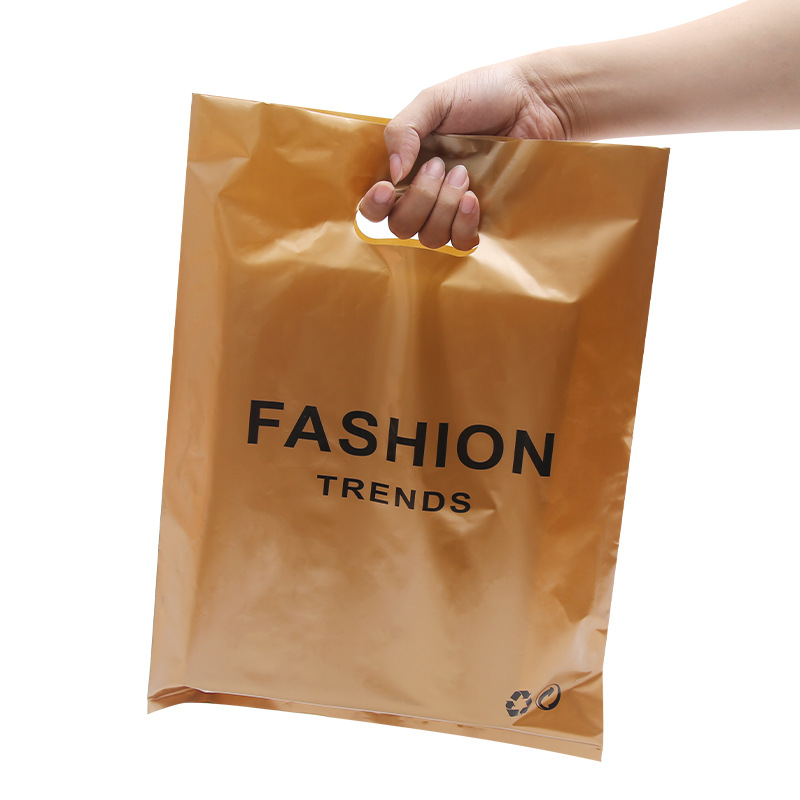 Personalized Custom Plastic Shopping Bags with Die Cut Handle Durable LDPE/HDPEP Plastic Bags for Business