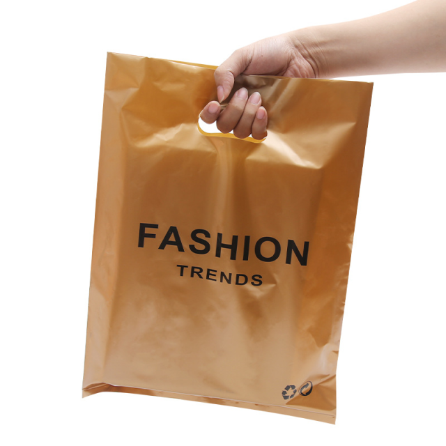 Personalized Custom Plastic Shopping Bags with Die Cut Handle Durable LDPE/HDPEP Plastic Bags for Business