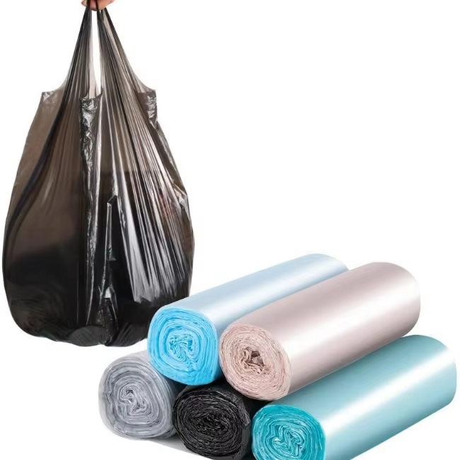 55-60 Gallon Trash Bags Heavy Duty Large Black Outdoor Trash Bags Extra Large Garbage Bags Biodegradable for Wholesale