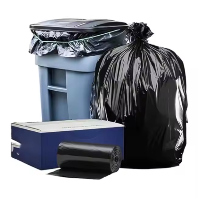 Heavy Duty Eco Friendly Degradable Heavy Duty Garbage Bags Strong Cheap High Quality Rubbish Plastic Garbage Bag