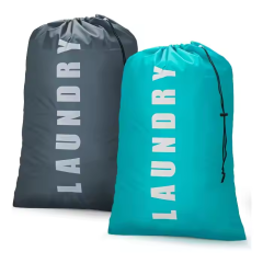 Drawstring Laundry Bag With Strap Heavy Duty Laundry Bags For Dirty Clothes Laundry Hamper Liner Basket