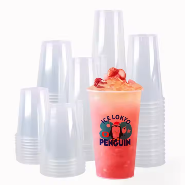 9 Oz Individually Wrapped Plastic Cups Transparent Plastic Drinking Cups Disposable Plastic Cups For Wedding