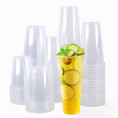 9 Oz Individually Wrapped Plastic Cups Transparent Plastic Drinking Cups Disposable Plastic Cups For Wedding