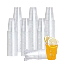 9 Oz Individually Wrapped Plastic Cups Transparent Plastic Drinking Cups Disposable Plastic Cups For Wedding