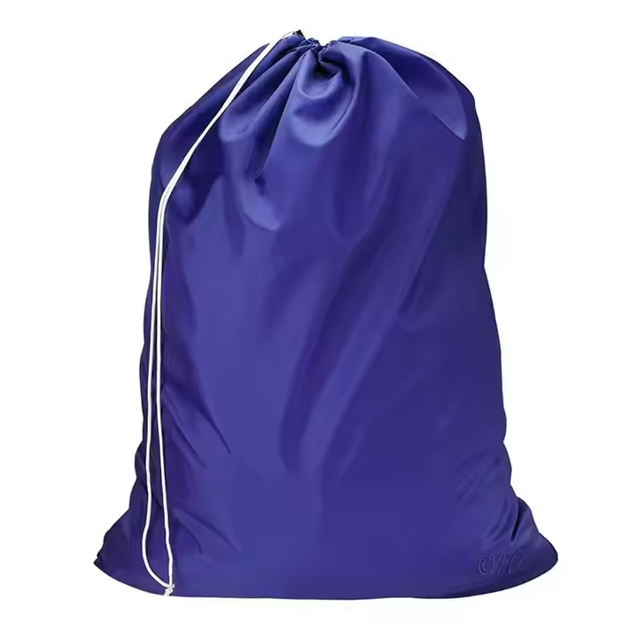 Wholesale Heavy Duty reinforce 420oxford Drawstring Washing Laundry Bag with Custom logo printed for packing Dirty Clothes