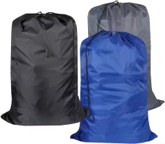 Wholesale Heavy Duty reinforce 420oxford Drawstring Washing Laundry Bag with Custom logo printed for packing Dirty Clothes