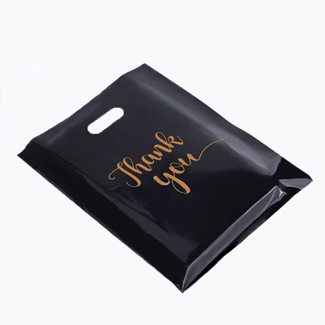 Factory Price Wholesale Die Cut Handle Bag LDPE Reusable Custom Thank You Plastic Shopping Bag for Small Business
