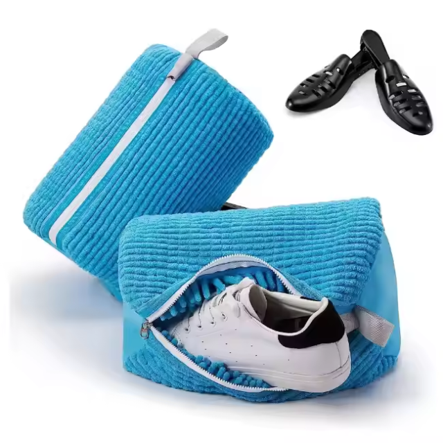 Shoes Laundry Bag Wash Bag for Washing Machine Premium Zipper Durable Plush Laundry Bag Adjustable Shoe Trees for Shoes Sneakers