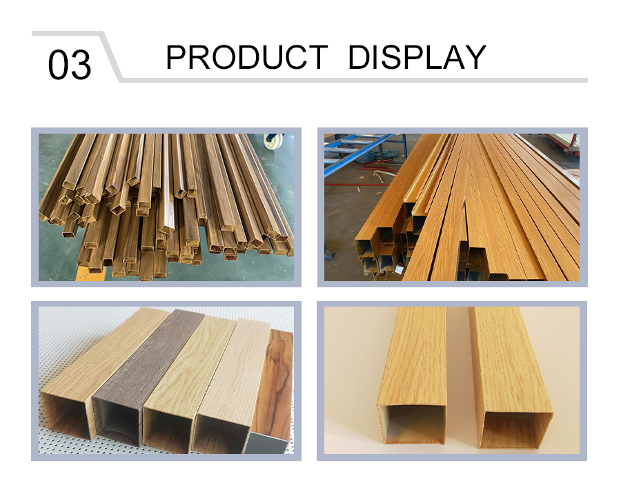 Aluminum alloy square tube for ceiling