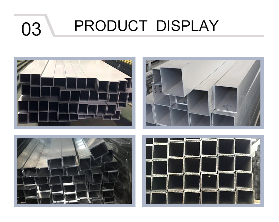 Anti corrosion aluminum alloy square tube
