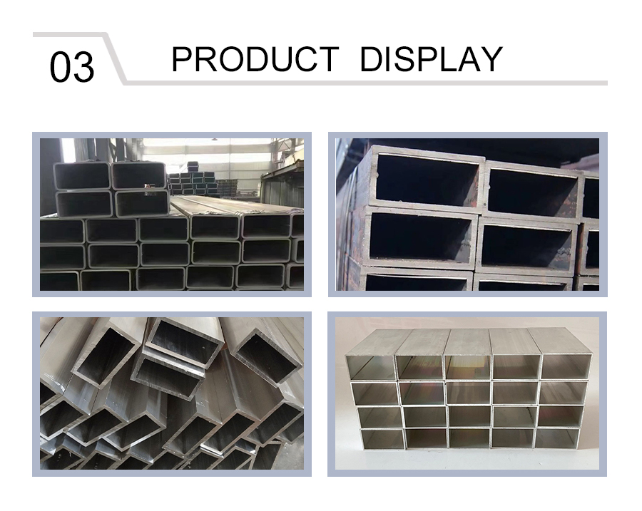 Aluminum-magnesium-silicon alloy rectangular tube