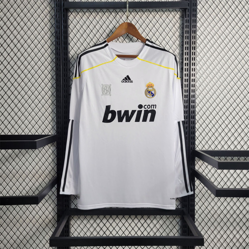 Real Madrid 09/10 Home Retro jersey Third Home Long Sleeves Fan Version
