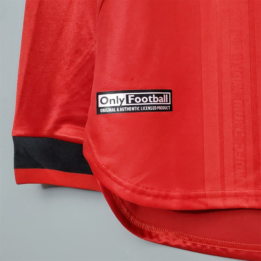 Retro Manchester United 99/00 long-sleeved Champions League version home jersey Fan Version