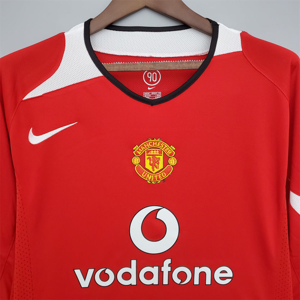 Retro Manchester United 04/06 Long Sleeve home jersey Fan Version