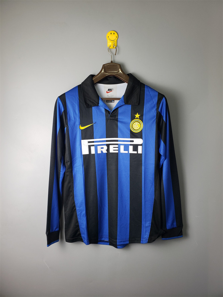 Retro Inter Milan 1998 models long-sleeved retro jersey Fan Version