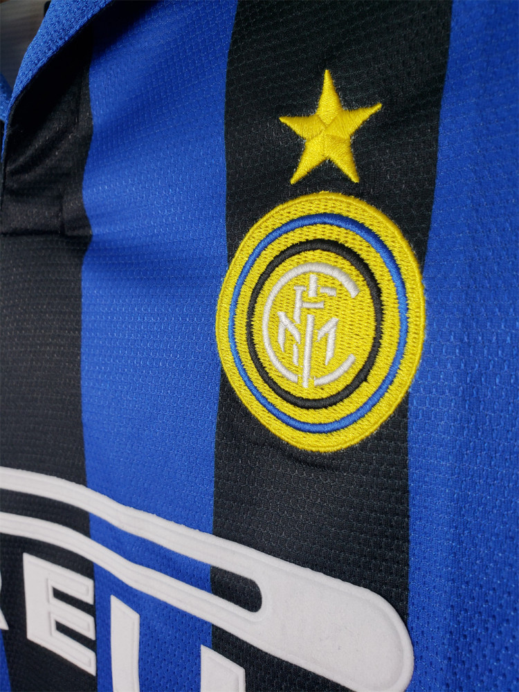 Retro Inter Milan 1998 models long-sleeved retro jersey Fan Version