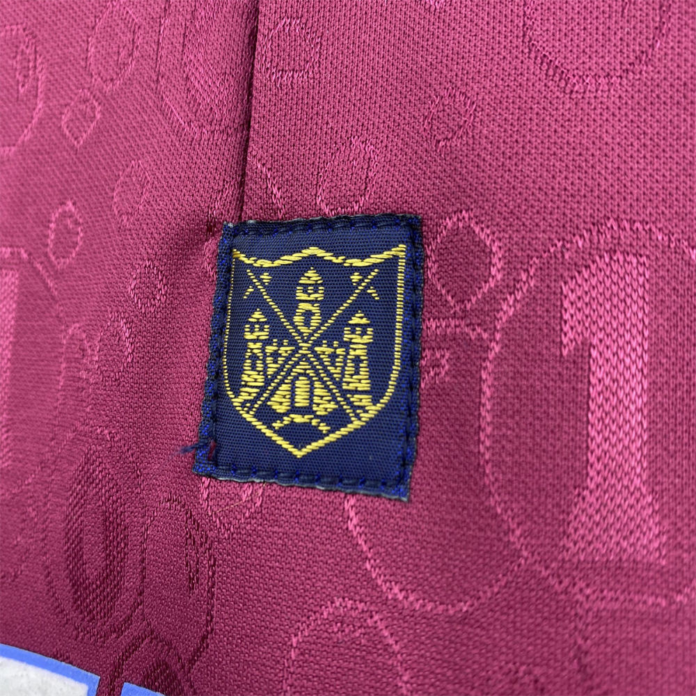 Retro West Ham United 95/97 home long sleeve jersey Fan Version