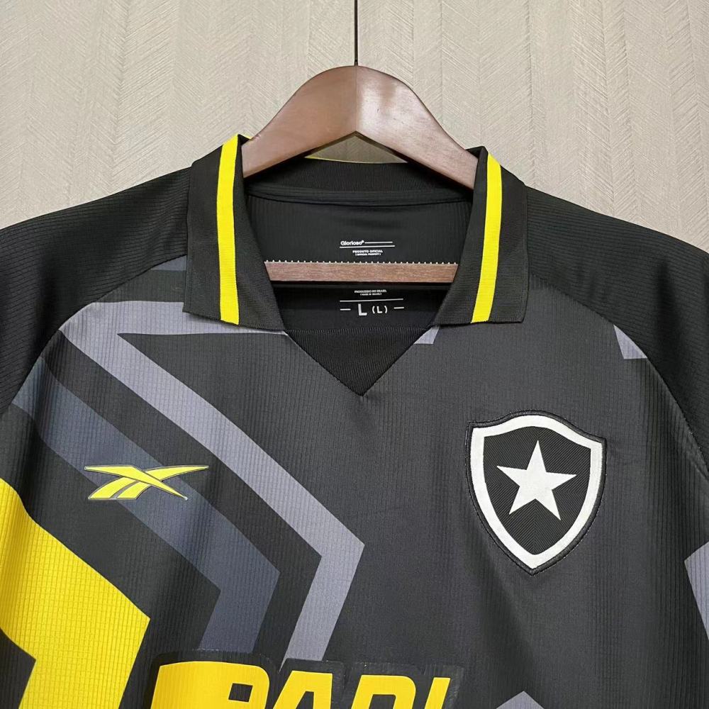 Botafogo 2023/24  Black and Yellow Picture Version Jersey  Fan Version