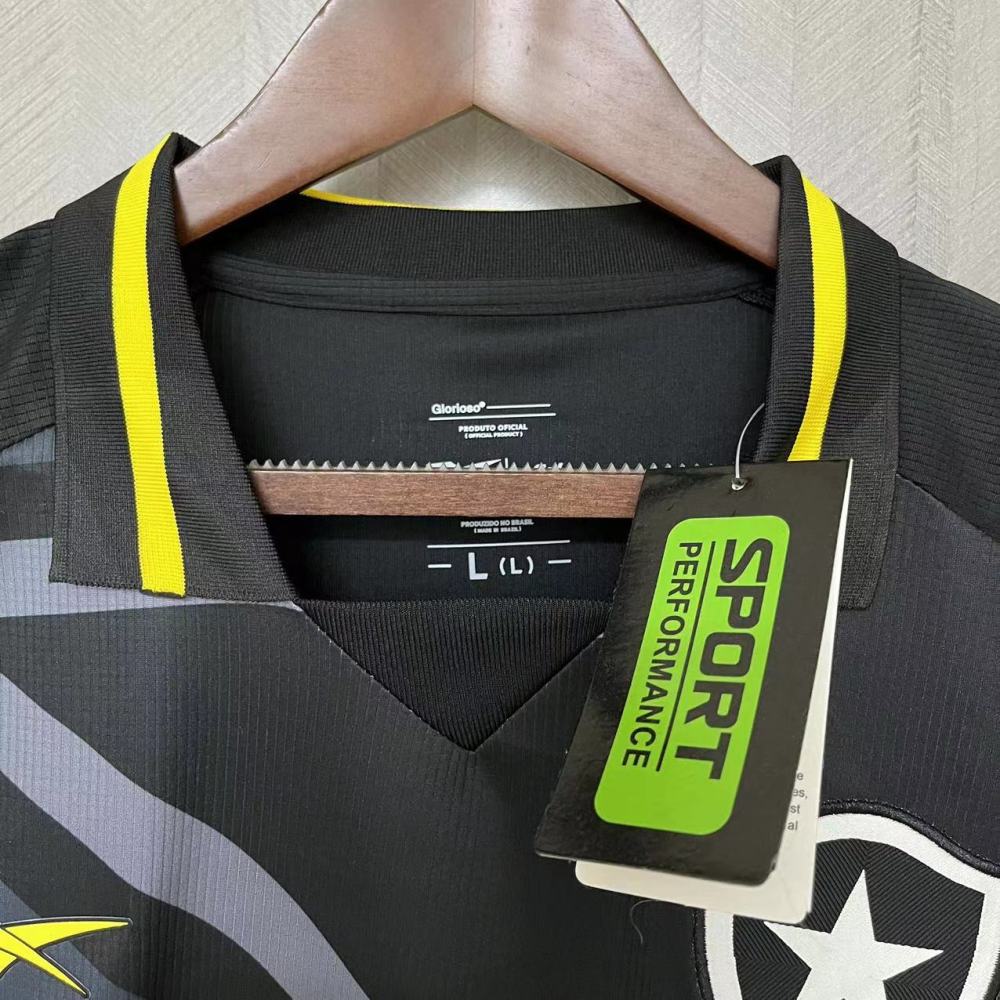 Botafogo 2023/24  Black and Yellow Picture Version Jersey  Fan Version
