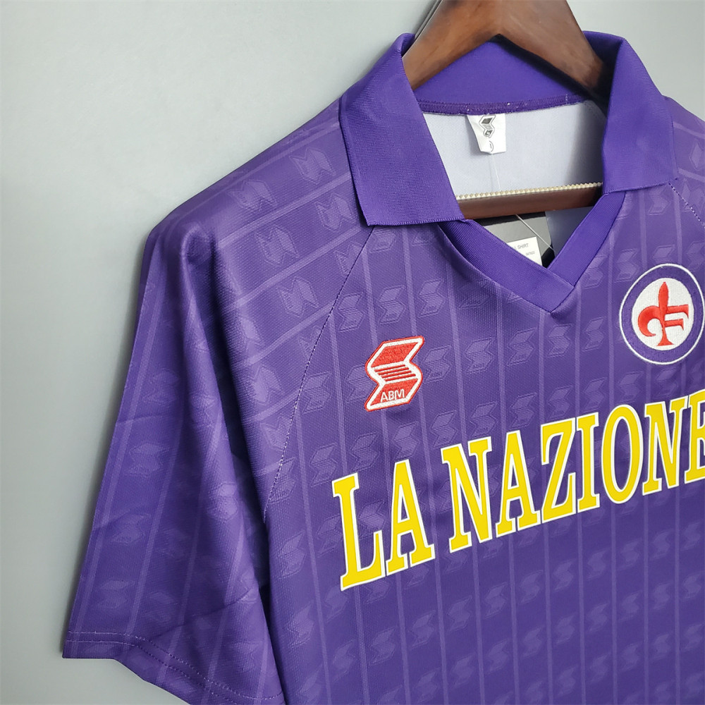 Retro Florence 89/90 home jersey Fan Version