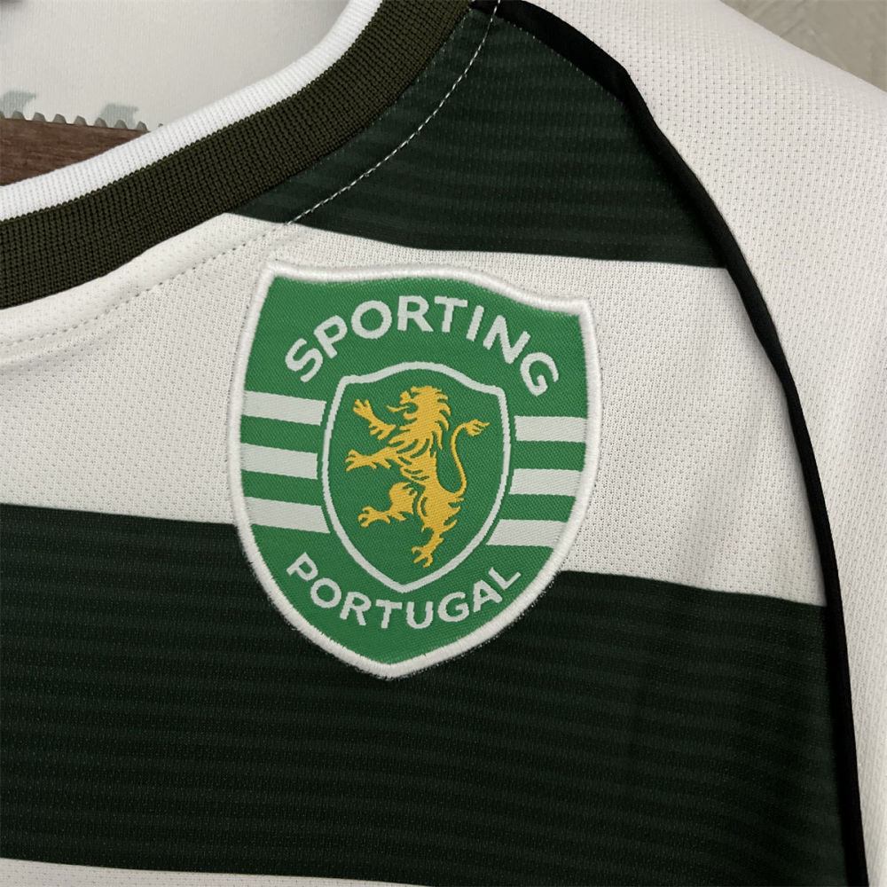 Retro Sporting Lisbon 01/03 Home Long Sleeve jersey Fan Version