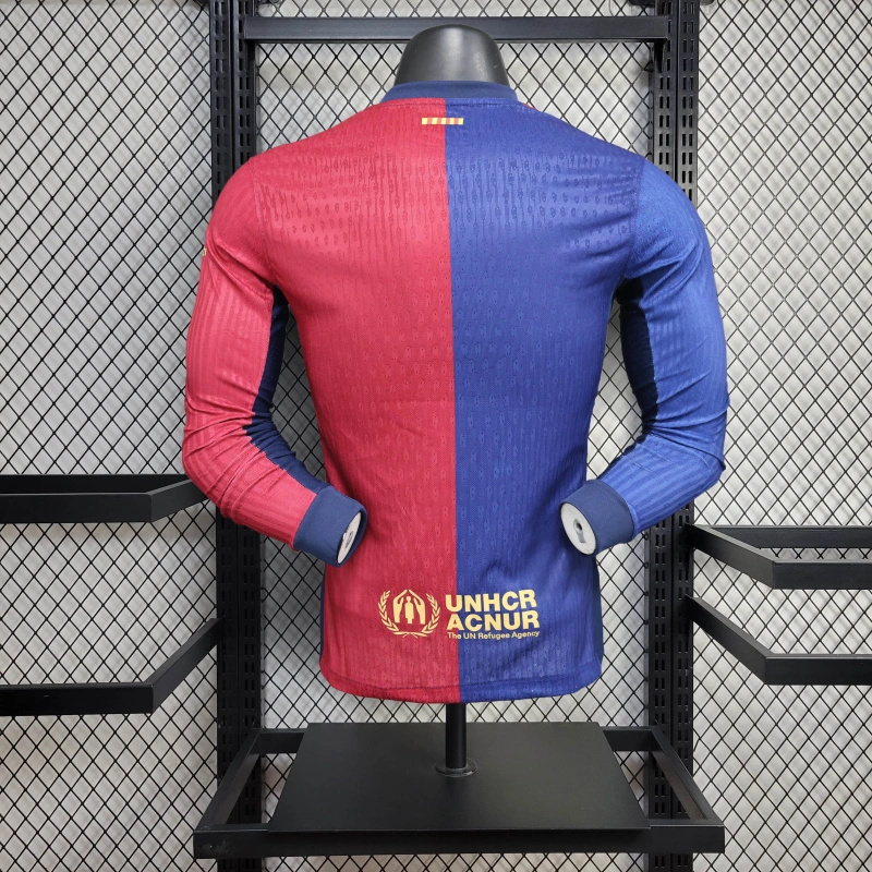 24/25 Barcelona Home Long Sleeve Special edition Jersey Player Version