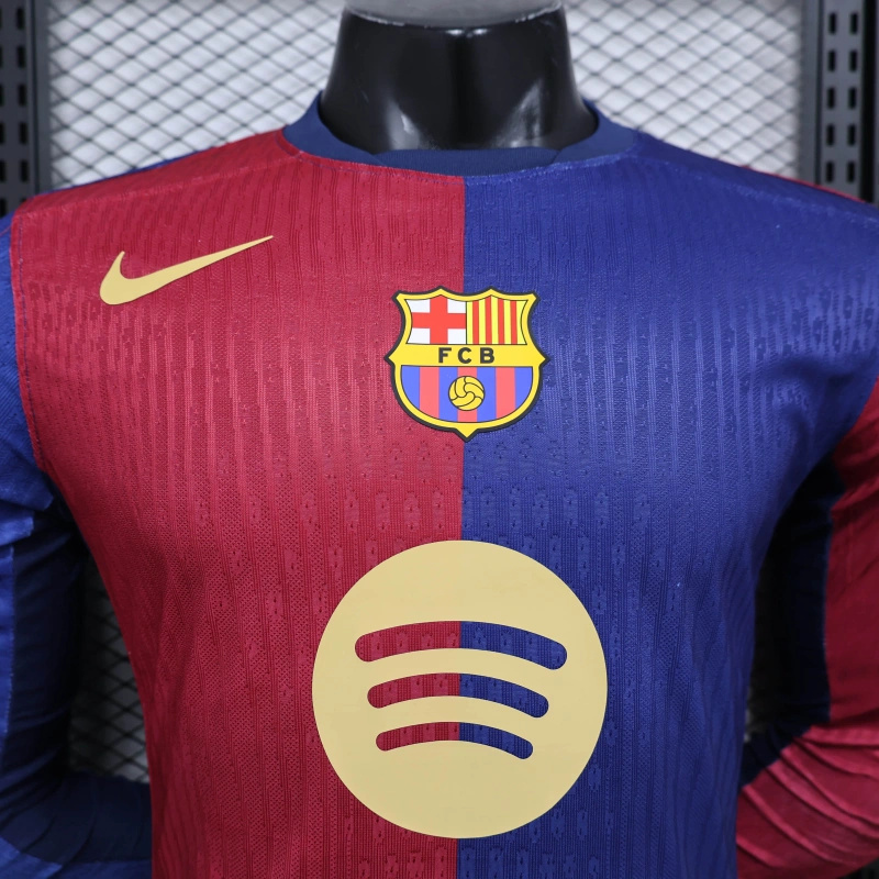 24/25 Barcelona Home Long Sleeve Special edition Jersey Player Version