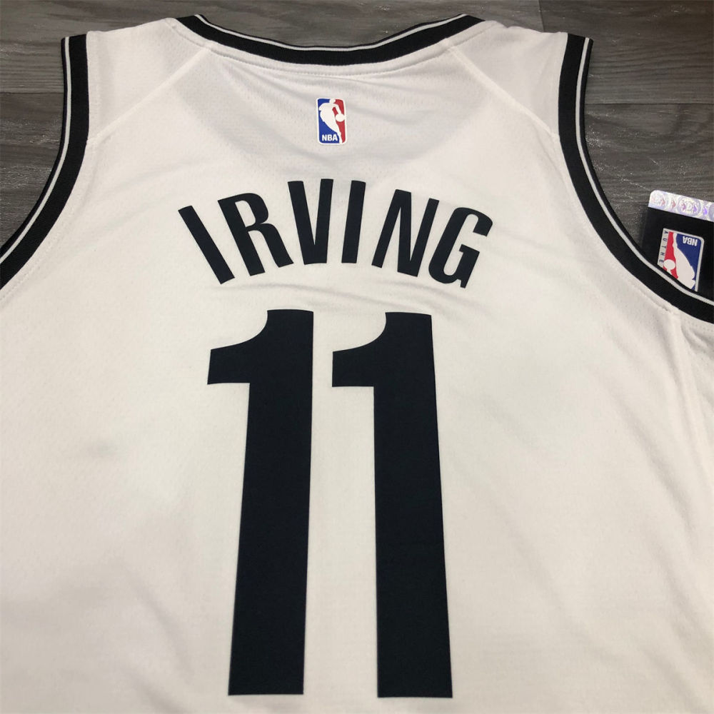 NBA Brooklyn Nets V neck White Jersey IRVING#11 S-XXL