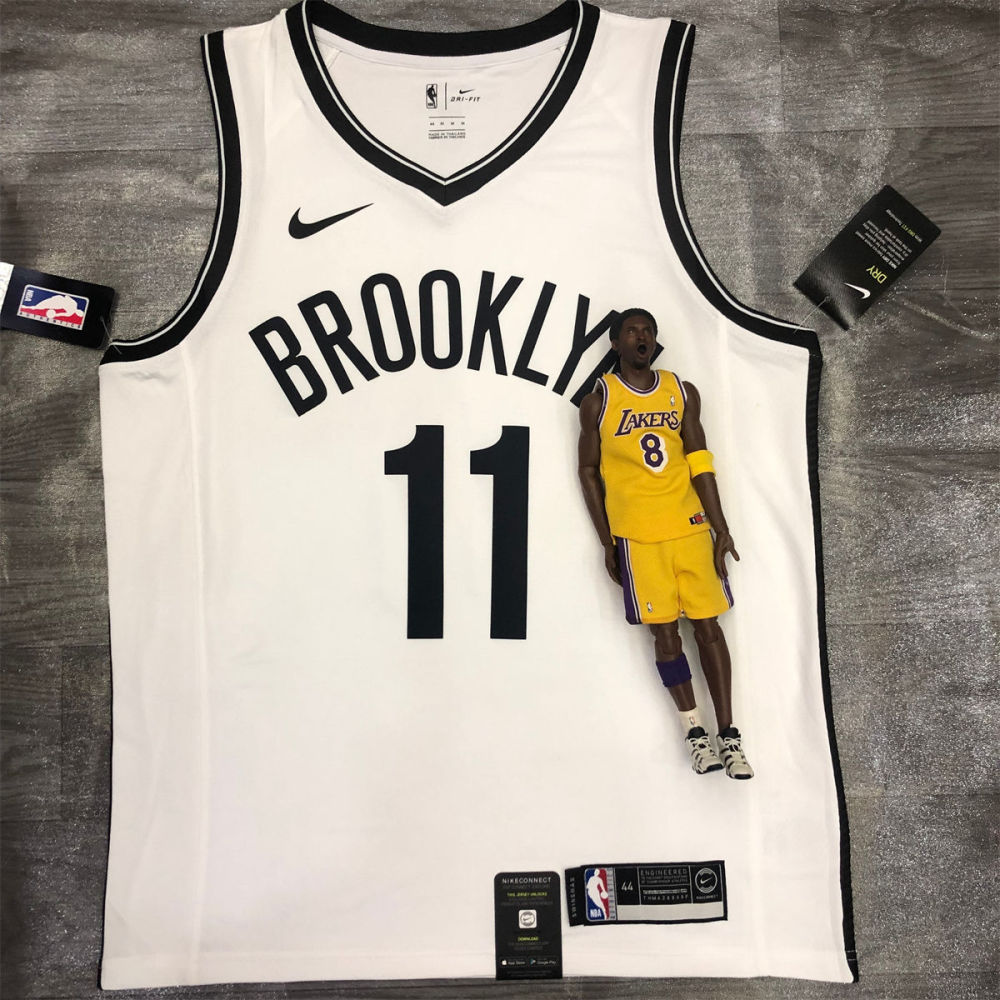 NBA Brooklyn Nets V neck White Jersey IRVING#11 S-XXL